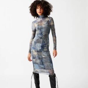 Steve Madden Vivienne Dress Denim Multi